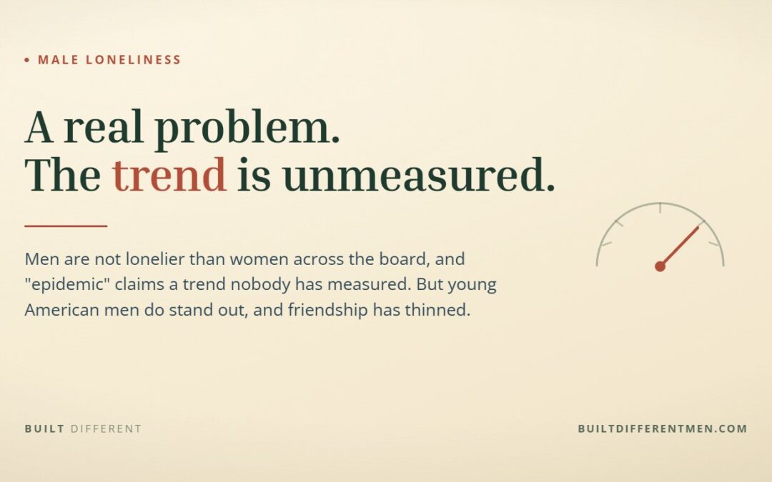Is the Male Loneliness Epidemic Real?